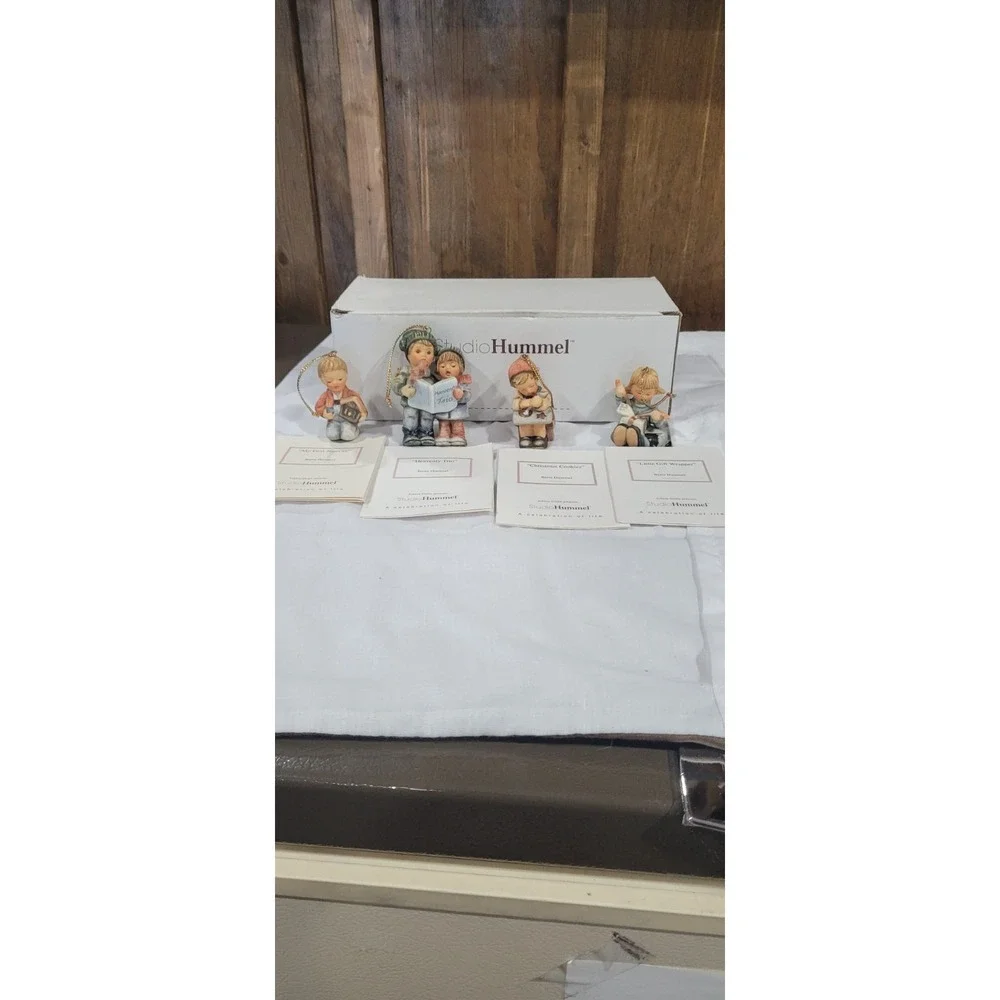 Studio Hummel Ornaments Set Of 4 With Certificate Of Authenticity